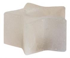 Himalaya Salt Dreams 4041678006785 Lampe en Cristal de sel de photophore Motif étoile Blanc