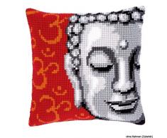 Kit coussin au point de croix Bouddha