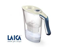 LAICA Carafe filtrante Tosca J35-HC, capacité Totale 2,3L, Couleur crème/Bleu Nuit