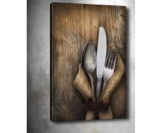 Bonamaison Peinture sur toile, multicolore, 50 x 70 cm - ConÃ§u et fabriquÃ© en Turquie