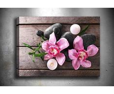 Bonamaison Peinture sur toile, multicolore, 40 x 60 cm - Conçu et fabriqué en Turquie