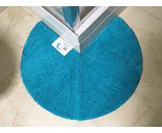 Cazsplash Tapis de Douche antidÃ©rapant en Microfibre Bleu Sarcelle 90 cm
