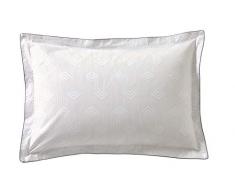 Blanc des Vosges FOO14-0153 Taie Trieste Acier 50 x 75 cm, 100% Coton