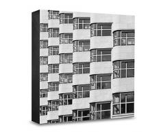 COGNOSCO HG-B103 Tableau Mural en Bois avec Photo darchitecture Berlin Noir/Blanc 15 x 15 cm