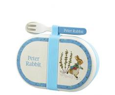 Beatrix Potter Peter Rabbit en Bambou Biologique BoÃ®te Ã goÃ»ter avec Ensemble de Couverts