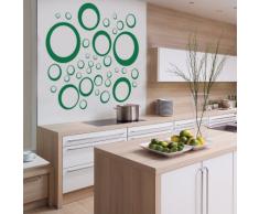 INDIGOS UG 4250380511214 Sticker Mural w182 Retro 80s 70s Autocollant 80x71cm, Argent, 80 x 71 cm