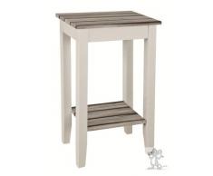 Haku Möbel 51147 Console Blanc/Maritime/Pin-40 x 30 x 69 cm