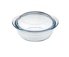 Ã cuisine 7541466 cocotte Ronde en Verre Borosilicate 2,3 l, Transparent