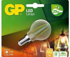 GP 745GPMGL078104CE1 Ampoule Ã LED, Verre, E14, 2 W, Blanc Chaud, 14 x 12 x 4,5 cm