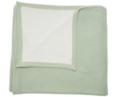 TOISON DOR Couverture Polaire Bicolore 430 GR/mÂ², 100% Polyester, Tilleul, 180X220 cm