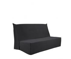 Home Style France Housse de BZ Clic Clac, Coton, Gris clair, 90x140x1 cm