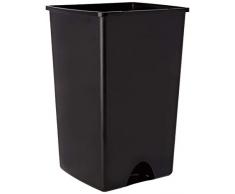 Addis Poubelle Coulissant 48L, Noir