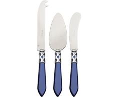 BUGATTI ALC2M-N4283 Aladdin MÃ©nagÃ¨re de 3 PiÃ¨ces Couteau Ã Fromage Acier/ABS Bleu 30,5 x 14 x 3 cm