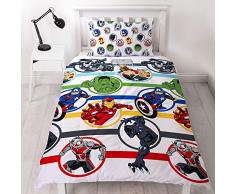 Marvel DMASRODS001UK1 Housse de Couette, Blanc, 200 x 130cm