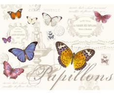 Nuova R2S 608PAPI Set 4 Sets de Table Rigides Papillons Bois