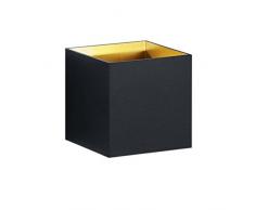 Trio Leuchten 223310132 Louis Applique, MÃ©tal, Integriert, 4.5 W, Noir Mat/Or, 10 x 10 x 10 cm