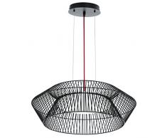 Eglo 93985 Suspension Métal, Integriert, Rouge