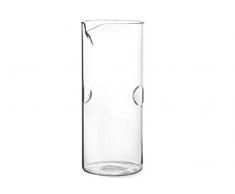 H&H Fingers Pichet, Verre Borosilicate, Transparent, 12Â x 9Â x 24Â cm