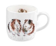 Wrendale Laitue Ãªtre Amis (Cochon dInde) Single Mug, Multicolore