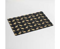 dÃ©corline set de table 28.5x43.5cm pvc metallise acapulco noir