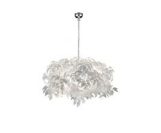 Reality, Suspension, Leavy 4xE14, max.28,0 W Plastique, Blanc, Corps: metal, Chrome Ã:70,0cm, H:150,0cm IP20,Modèle déposé