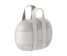 Alessi Food à Porter SA02 G - Lunch Box à Trois Compartiments, en résine thermoplastique, Gris