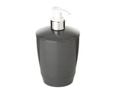 TATAY 6110200 Kristal Distributeur de Savon Liquide Gris Anthracite 8,5 x 8,5 x 15,2 cm