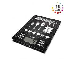 Salter 1171 CNDR balance de cuisine, Verre, Conversions, 15,8 x 22,5 x 1,7 cm