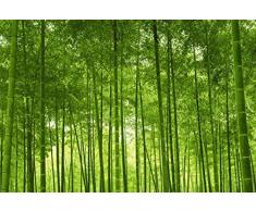 Tapisserie poster panoramique FORET DE BAMBOUS 4 x 2,70 m | Déco et photo murale XXL Qualité HD Scenolia