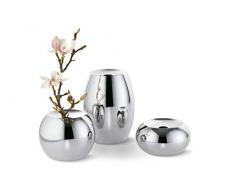 Philippi Dot Vase S, Acier Inoxydable, Argent, 5Â x 5Â x 10Â cm