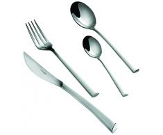 BUGATTI IN-077S50MB Caprera MÃ©nagÃ¨re de 24 PiÃ¨ces Service de Table Acier 39 x 27 x 5 cm