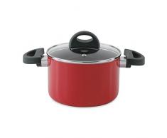 BergHOFF 3700113 Faitout avec Couvercle Aluminium forgÃ© Rouge 16 cm