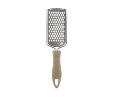 BEPER MD.216 Rape Fromage en Acier Poignée en Plastique, Acier Inoxydable, Marron,, 8 x 2 x 26 cm