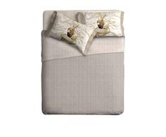 Ipersan Complet lit Fine Art Photographique Bunnies in Love Couleur Beige 260x300cm.