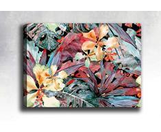 Bonamaison Peinture sur toile, multicolore, 70 x 100 cm - Conçu et fabriqué en Turquie