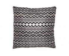 Sukima Decor Losange Coussin de Chaise, Polyester, Blanc et Noir, 45Â x 45Â x 5Â cm