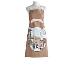 Coucke Tablier Jaime Paris, Coton, Marron, 82x70 cm