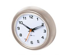 Interdesign 43585EU Forma Horloge Ã Ventouses pour Salle de Bain Plastique Satin 3,3 x 10,16 x 12,7 cm