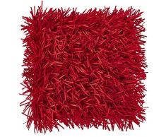 Dutch Decor Housse de Coussin Ravello 45x45 cm Rouge - Housses de Coussin DÃ©coratif - ZippÃ©e