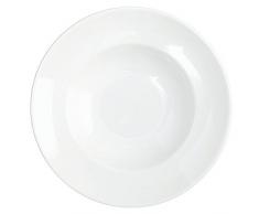 Assiette porcelaine modÃ¨le Pasta Bowl Saturnia diamÃ¨tre 26Â cm couleur?: blanc - Lot De 6
