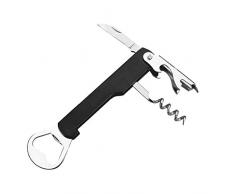 IBILI 784700 Tire-Bouchon/Décapsuleur, Aluminium, Noir, 14 x 3 x 1 cm