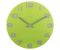 Acctim Mika 27005 Horloge Murale en Verre Vert Citron 30 cm