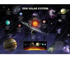 1art1 Le SystÃ¨me Solaire Poster - Le SystÃ¨me Solaire, en Anglais (91 x 61 cm)