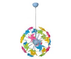 Naeve Leuchten 7031761 Lustre Multicolore ø 44 cm, hauteur 120 cm