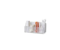 Compactor Bath RAN7153 Casier avec 4 Compartiments Transparent 12 x 3,7 x 6 cm
