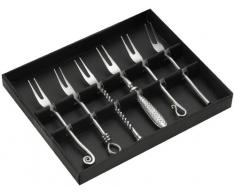 Jean Dubost Créations 96003 Mixes Forges Coffret 6 Fourchettes à Cocktail