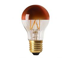 Girard Sudron 15655-LED GLS A60 Ampoule LED Filament Couronne E27 ES Edison Blanc Chaud 750 Lumens 6 W Culot Bronze Transparent