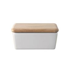 LSA International Dine Beurrier avec Couvercle en Bois de chÃªne Blanc