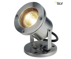 SLV 229090Â Nautilus MR16Â Acier inoxydable 304, max, 35Â W, IP67, en acier, argent, 14Â x 12Â cm