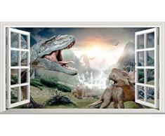Chicbanners V001 Sticker Mural 3D Motif Dinosaure 1000 mm x 600 mm